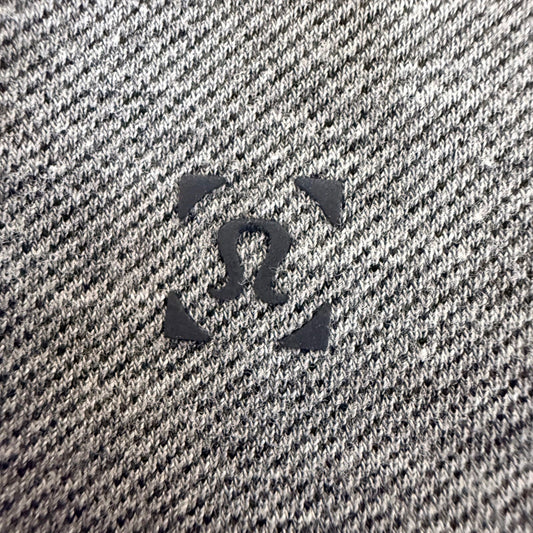 Lululemon Polo Shirt Mens Small Gray Short Sleeve Athletic Casual Performance