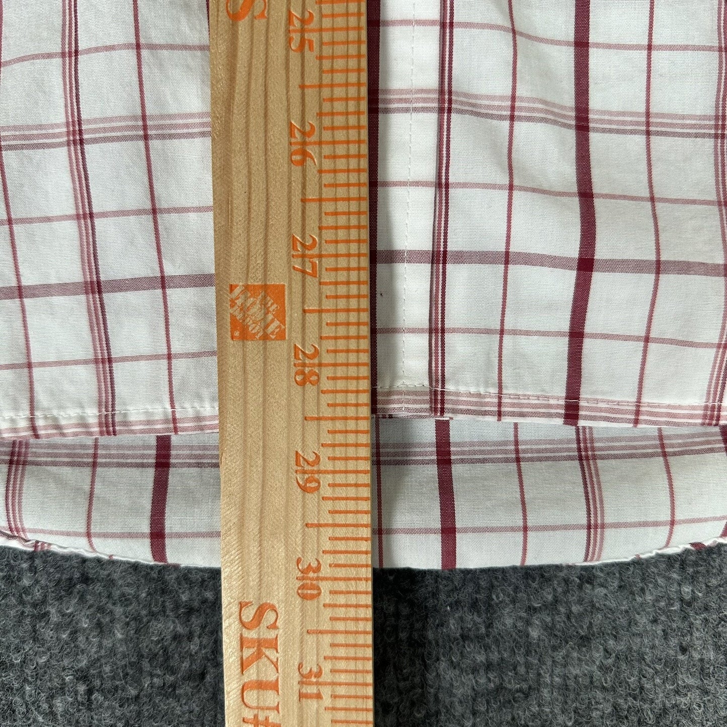 Arizona Cardinals Shirt Mens Medium Red Plaid NFL Long Sleeve Button-Down Adult