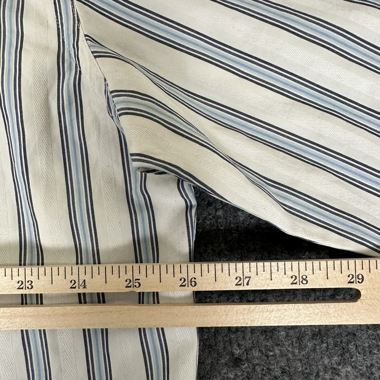 Tommy Hilfiger Shirt Mens XXL Blue 80’s Two Ply Cotton Pocket Long Sleeve Adult