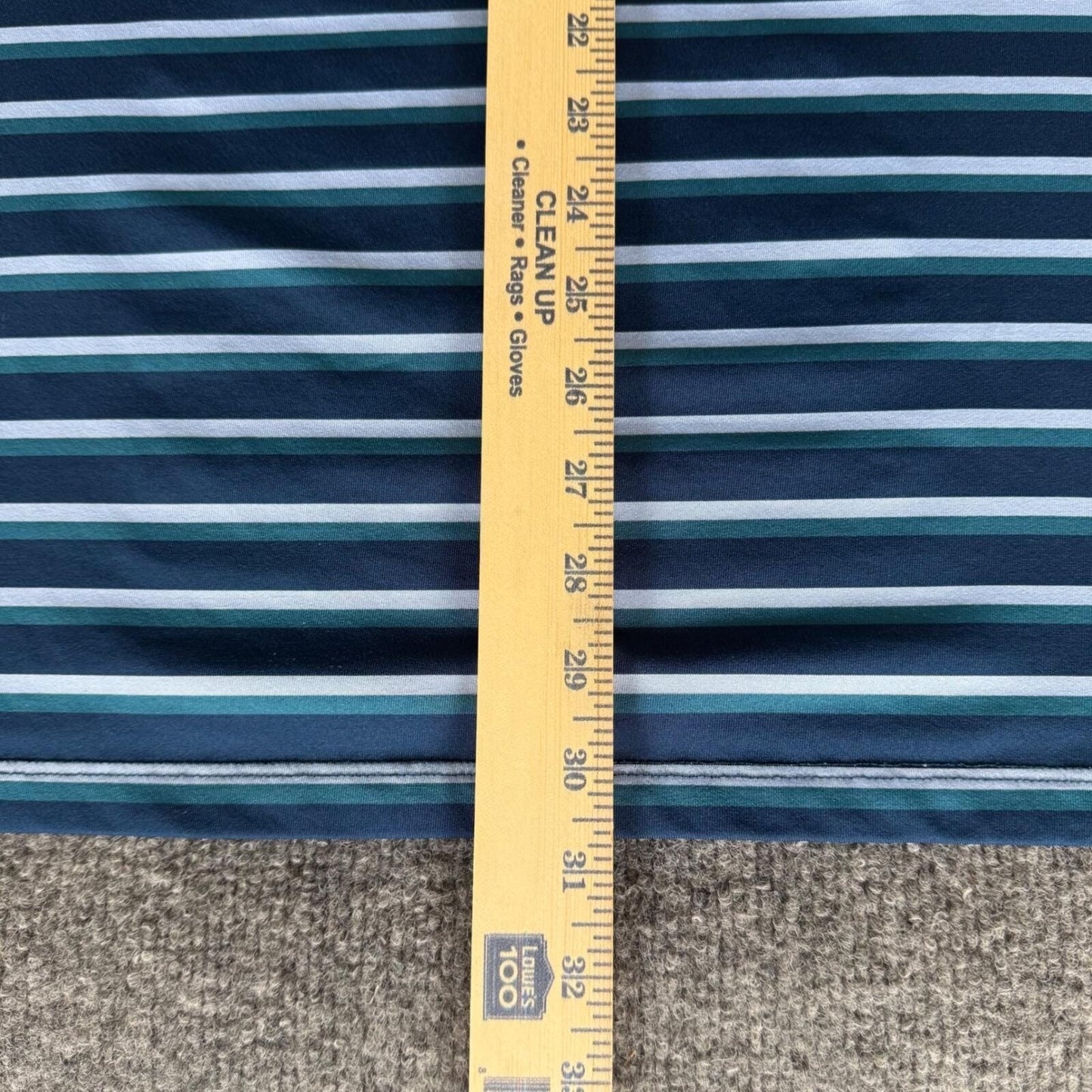 Greyson Golf Polo Shirt Mens L Striped Lightweight Short Sleeve Performance Top