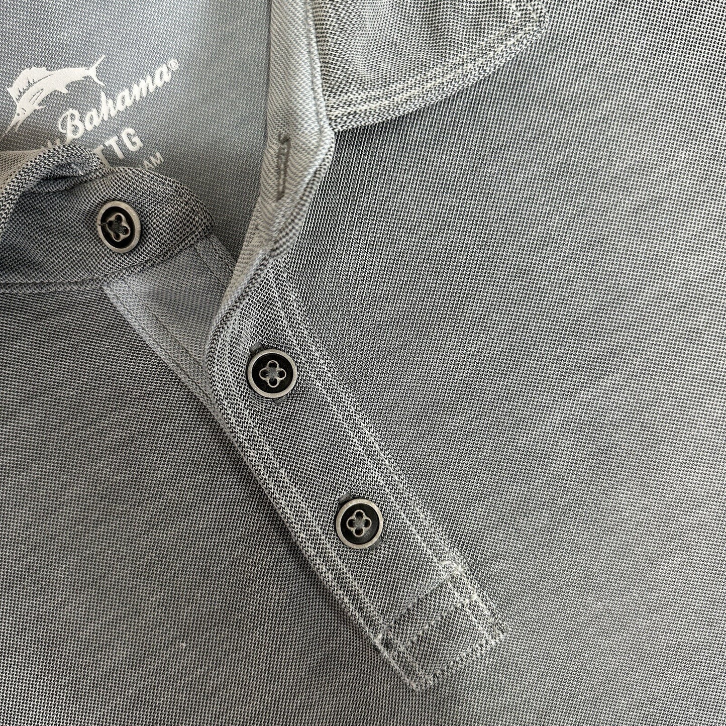 Tommy Bahama Polo Shirt Mens 2XL Grey Short Sleeve Casual XXL Dadcore Adult