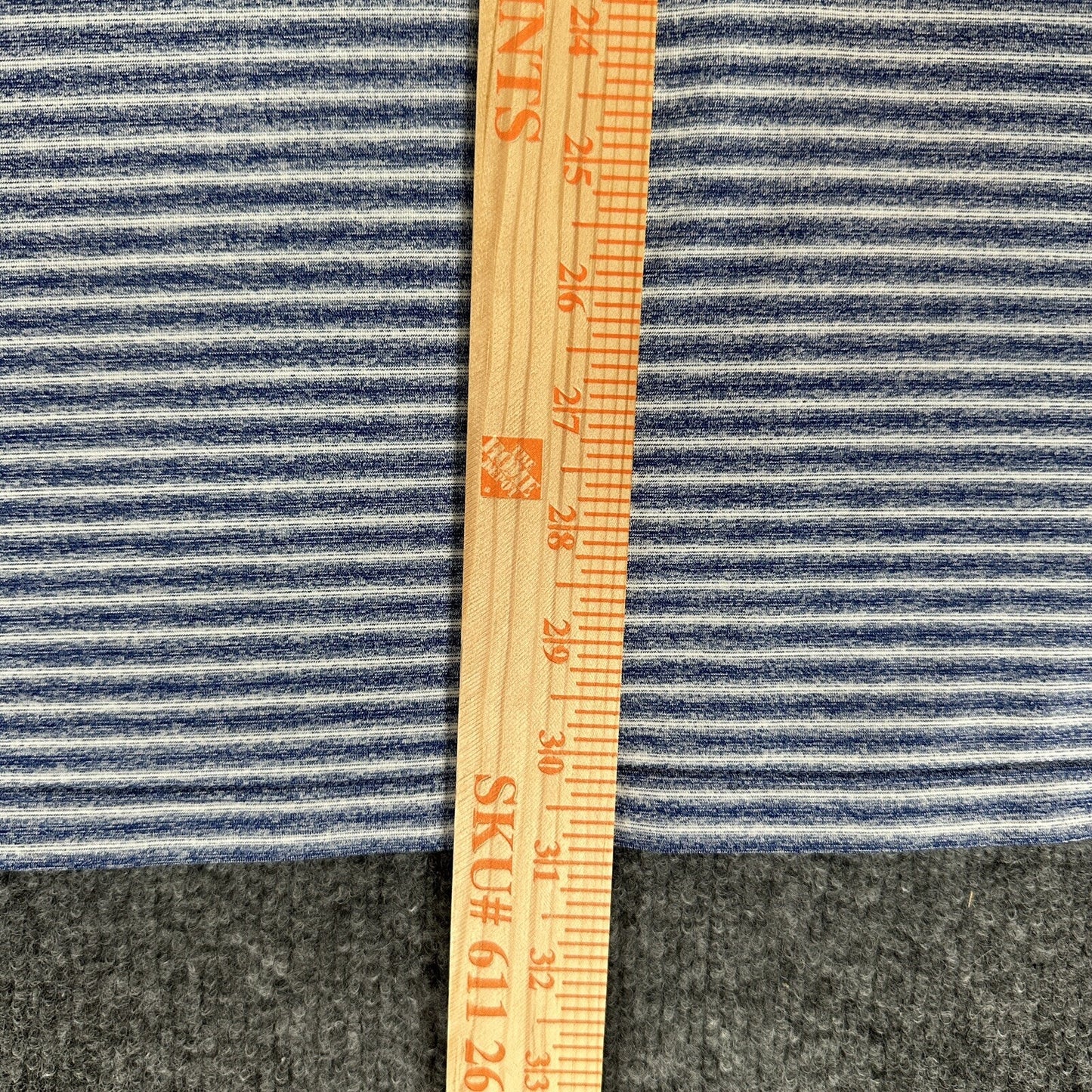 Nike Tiger Woods Shirt Mens XL Blue Striped Golf Polo Dri-Fit Performance Adult