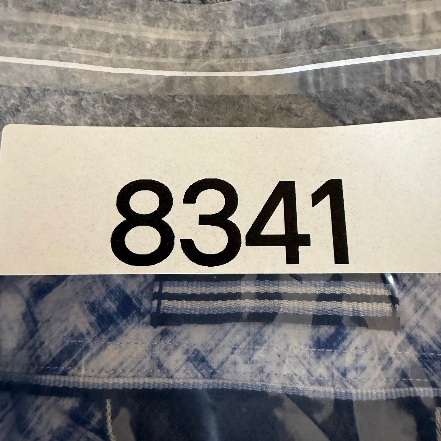 7 Diamonds 4 Way Stretch Shirt Mens Large Blue Geometric Short Sleeve Button Up