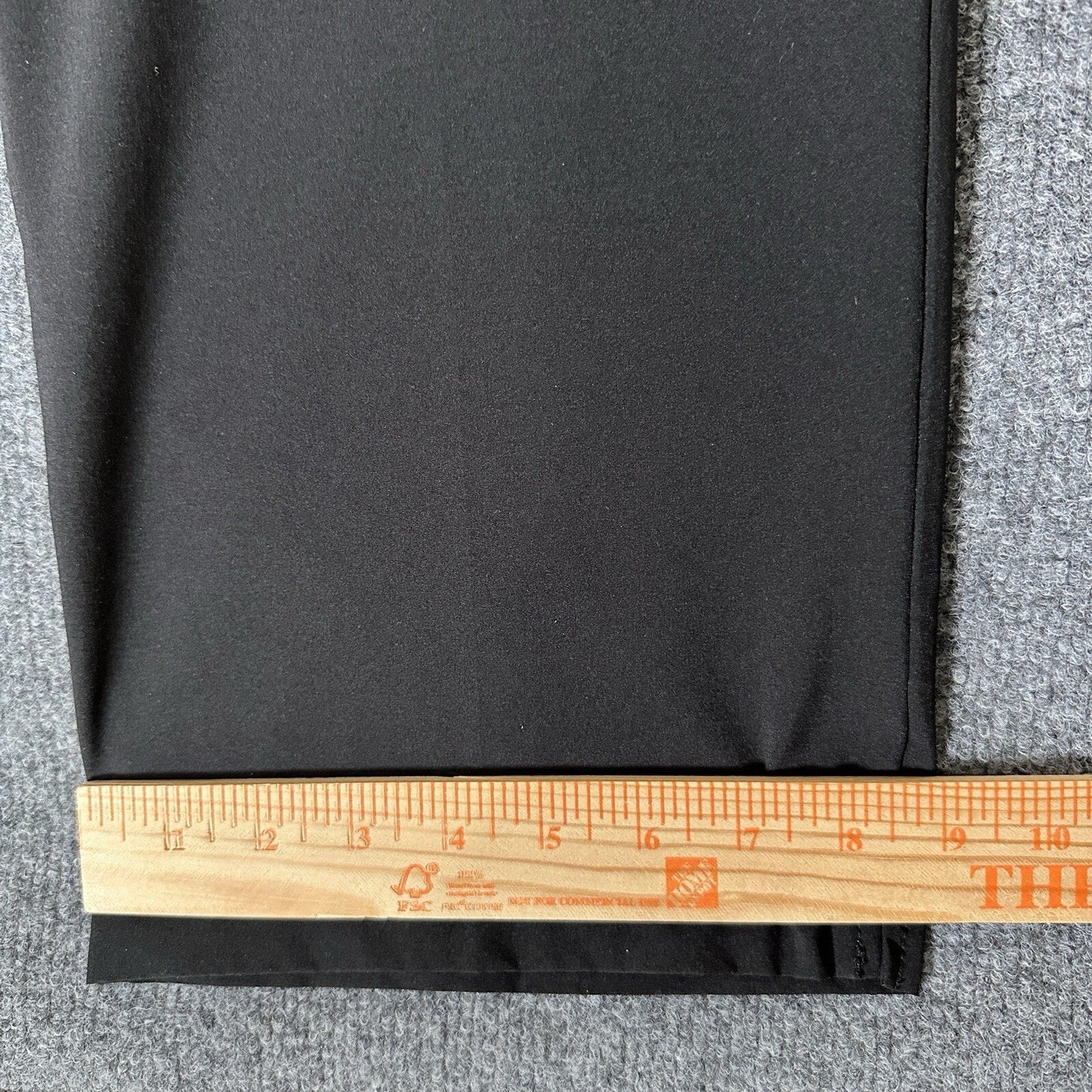 Short Par 4 Pants Mens 36x34 (35x33) Black Performance Golf Stretch Mid Rise