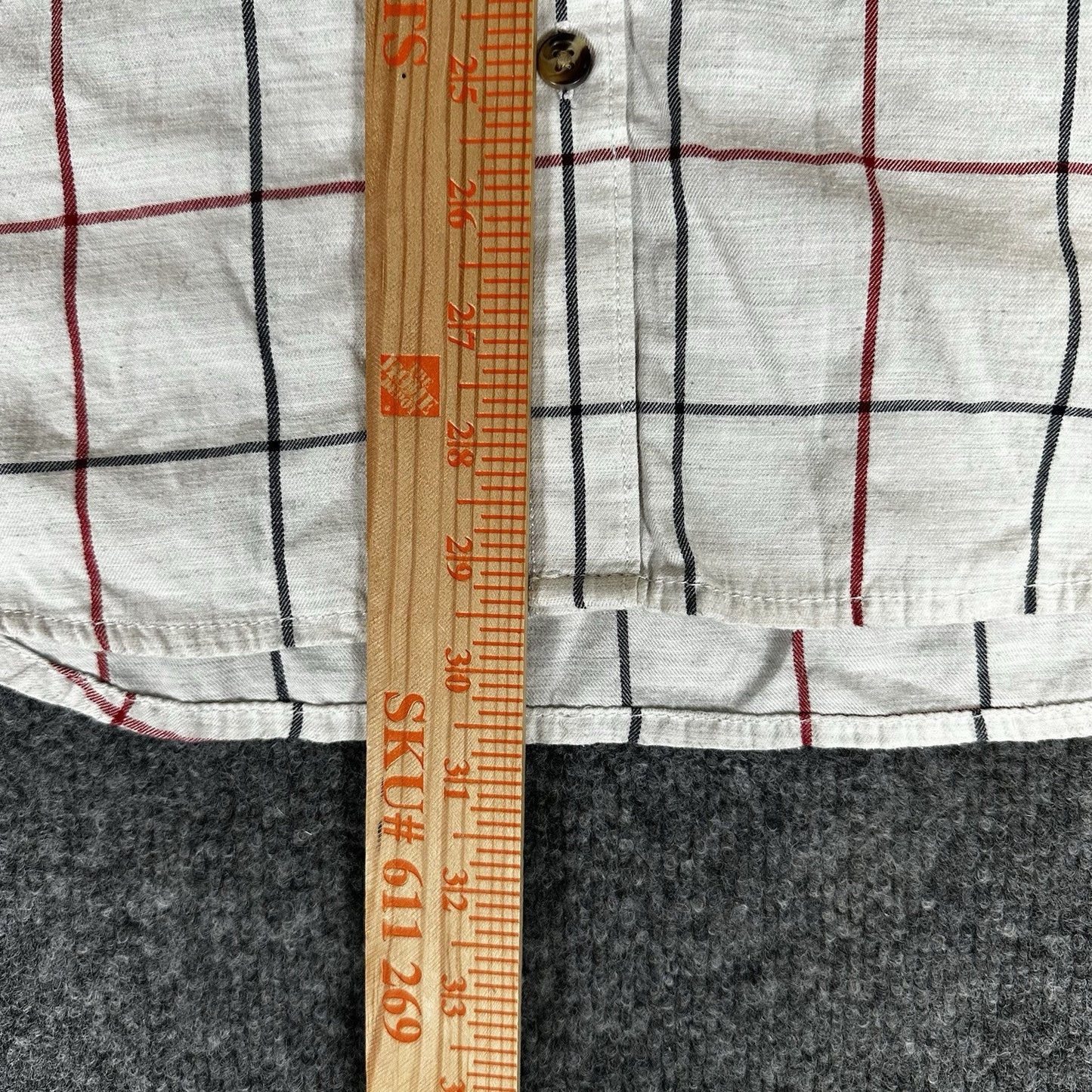 Vans Shirt Mens Large Plaid Long Sleeve Button-Down Skater Pocket Casual Adult