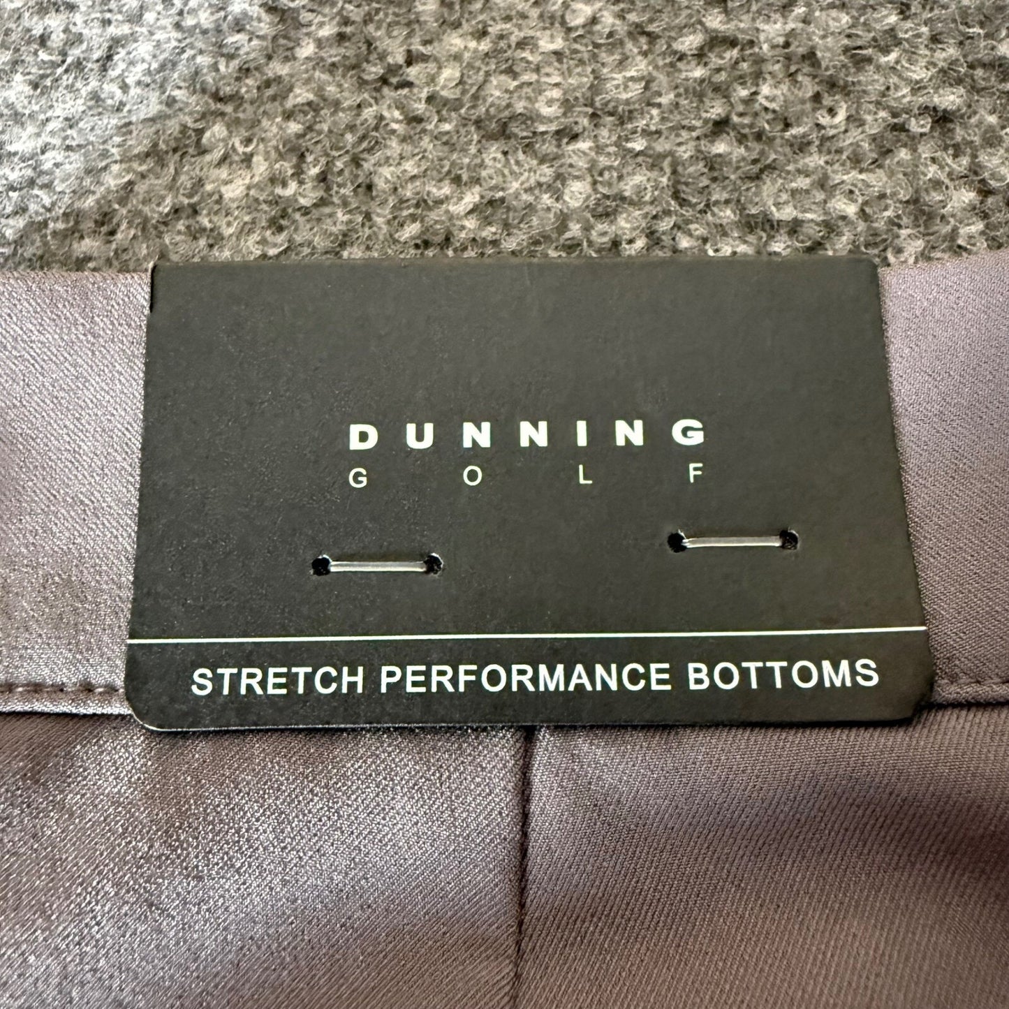 Dunning Golf Pants Men's 32x00 Gray Stretch Performance Dress Casual Trousers
