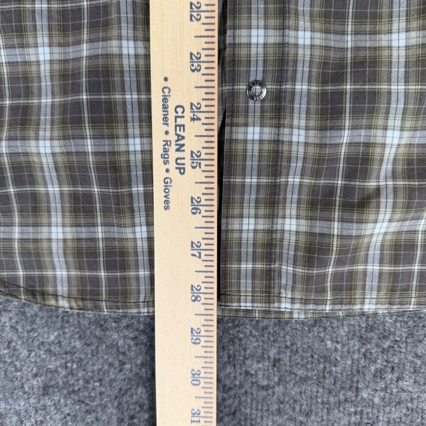 5.11 Tactical Plaid Shirt Short Sleeve Snap Button Casual Work Shirt Mens Medium