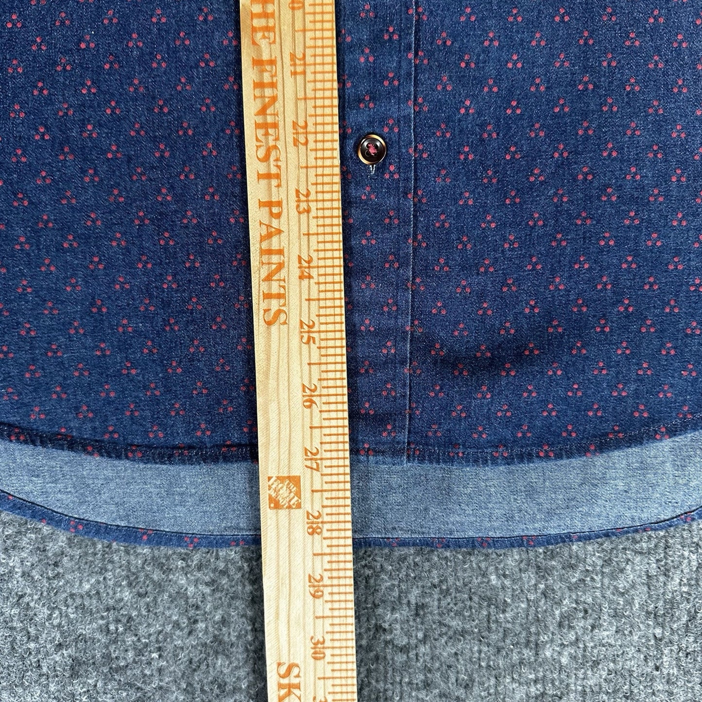 7 Diamonds Shirt Mens Medium Blue Short Sleeve Geometric Button Up Pocket Adult