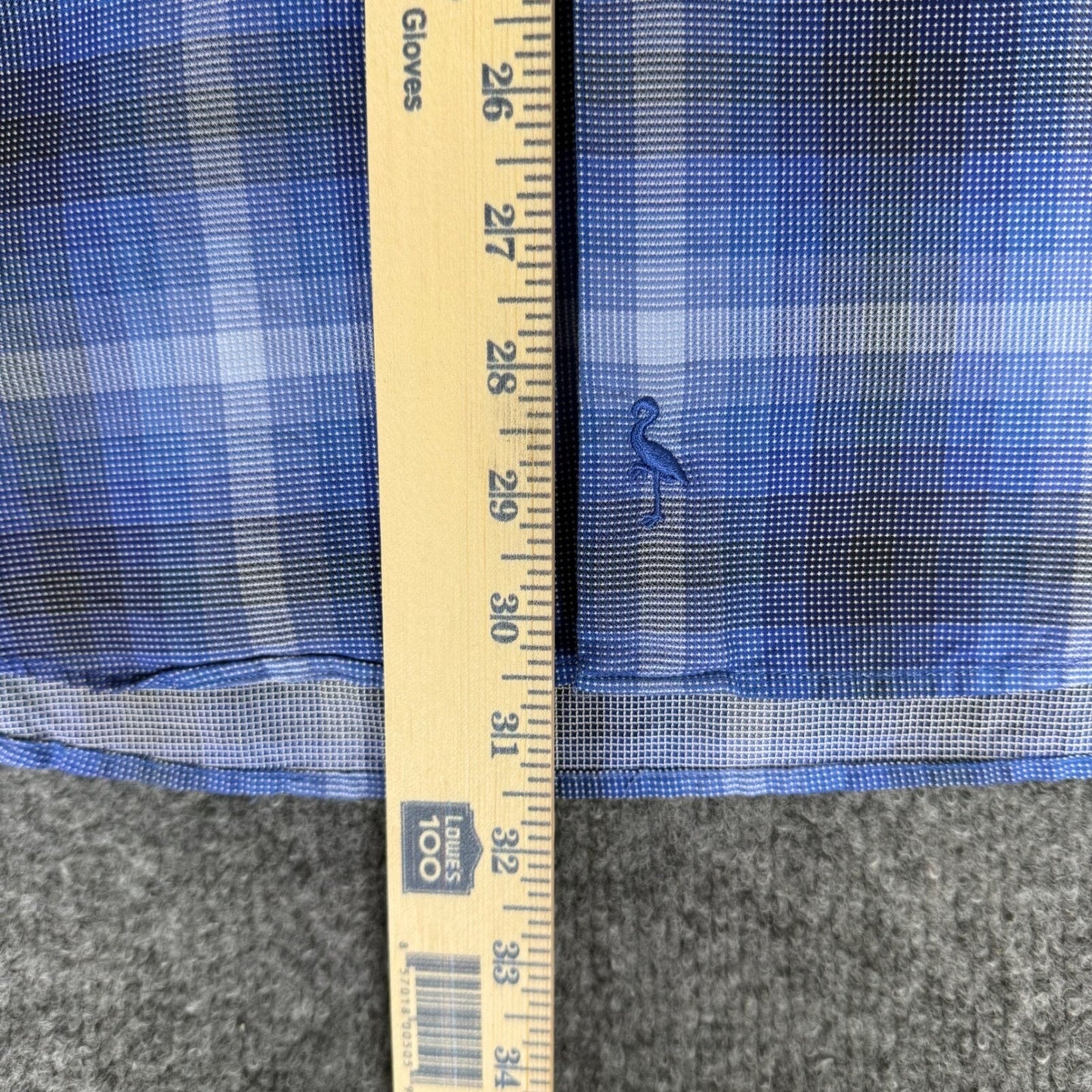 Tailorbyrd Shirt Men's Large Blue Plaid Button Up Long Sleeve Casual Cotton