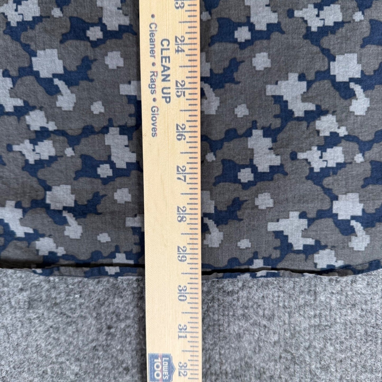 7 Diamonds Shirt Mens XL Gray Blue Digital Camo Long Sleeve Button Up Casual