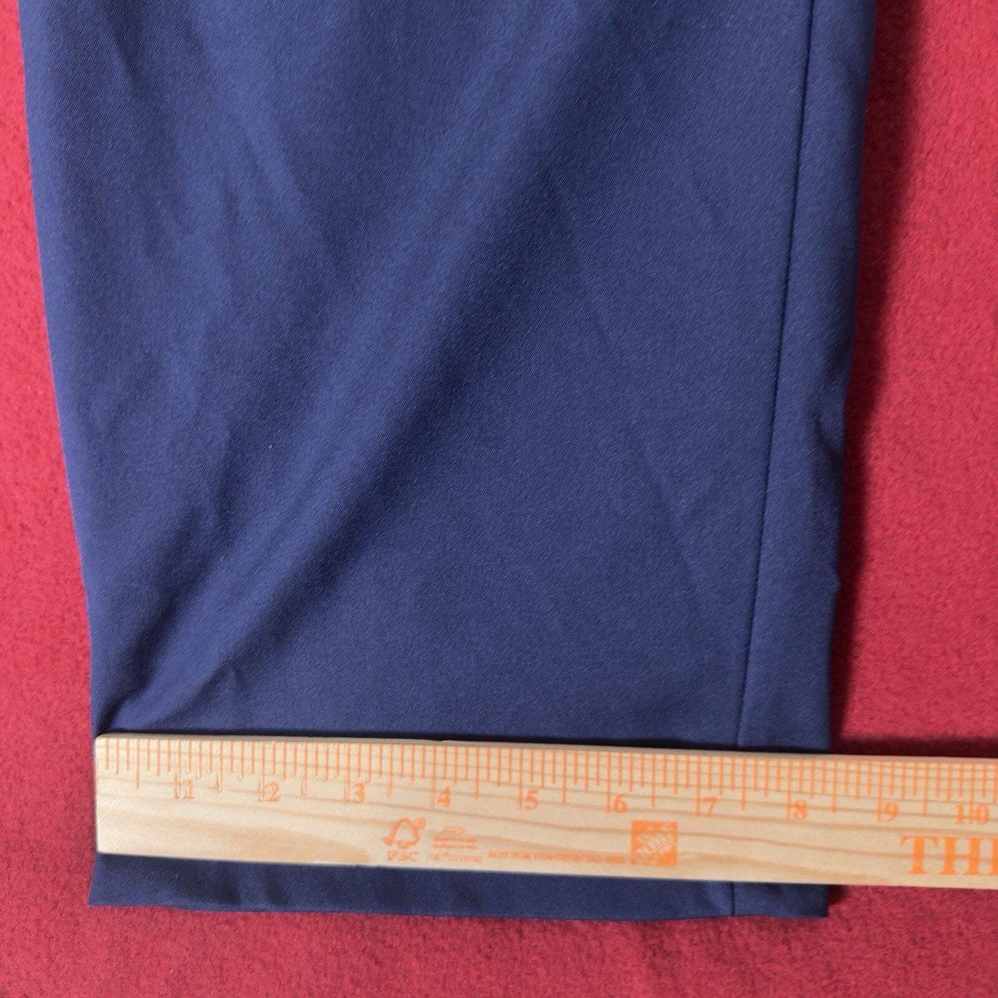 RLX Ralph Lauren Dress Pants Mens 34x31 Navy Blue Solid Golf Mid Rise Adult