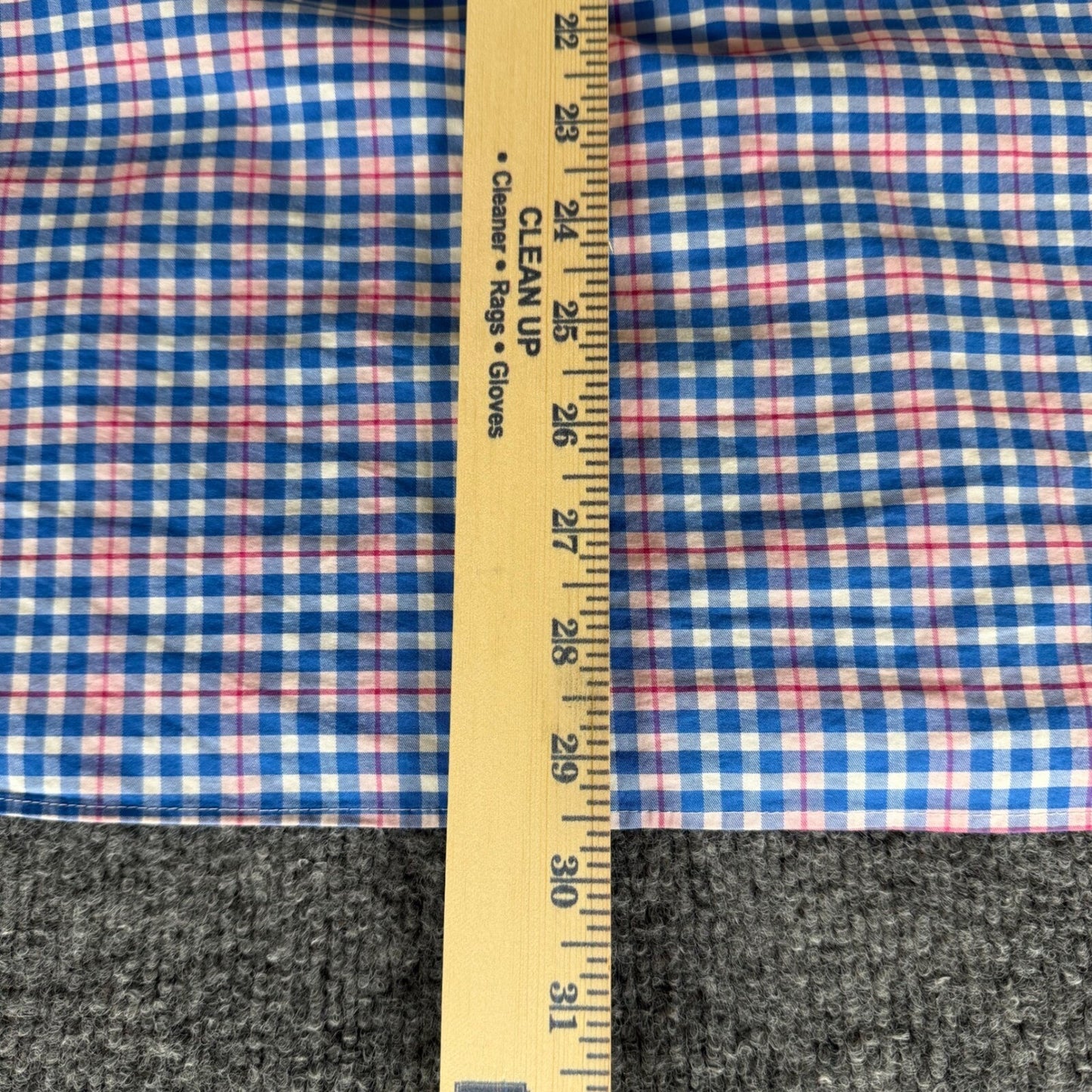 Vineyard Vines On-The-Go Performance Button Down Plaid Shirt Brrr Large Casual