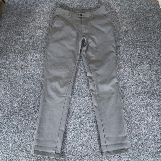 Myles Pants Mens 30x30 Gray Athletic Slim Performance Stretch Casual Everyday