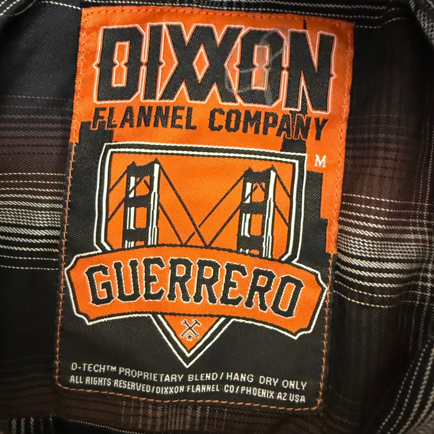 Dixxon Flannel Guerrero Brown Plaid Short Sleeve Bamboo Blend Shirt Mens Medium