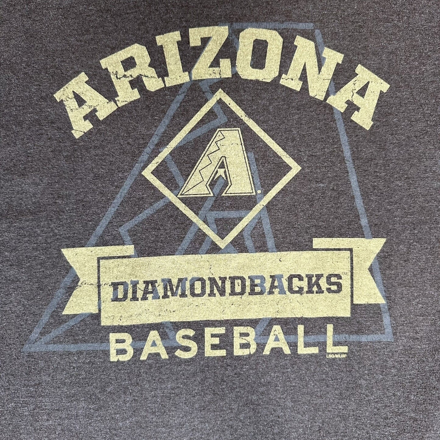 Arizona Diamondbacks T-Shirt Mens Large Grey D-Backs MLB Short Sleeve Adult