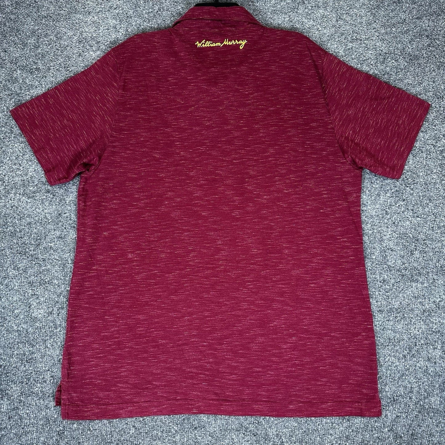 William Murray Polo Shirt Men's XL Red Stretch Short Sleeve Golf Casual Athletic