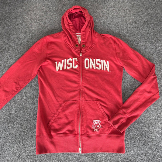 Wisconsin Badgers Jacket Men Large Red Full Zip 47 Brand NCAA College Sweatshirt