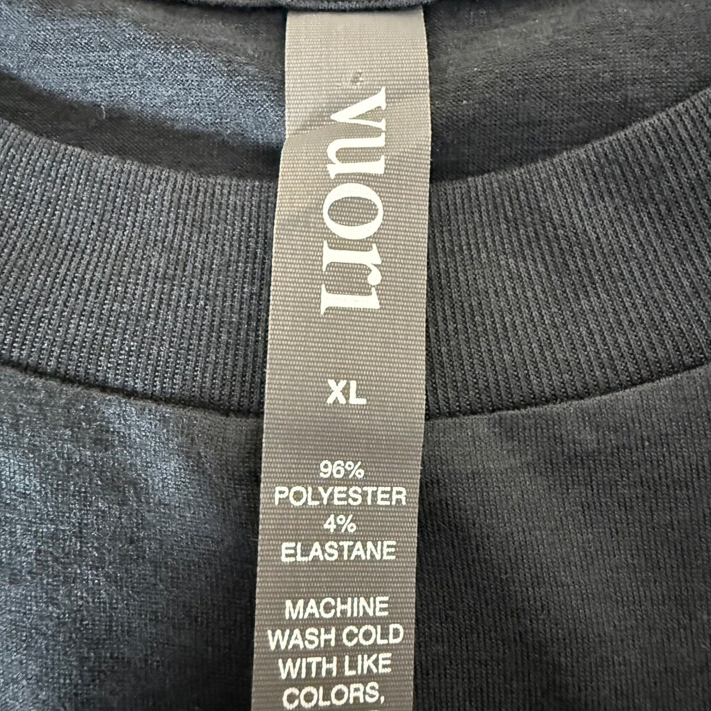 Vuori Daydream Crew Womens XL Black Heather VW133 Long Sleeve Sweatshirt NWT