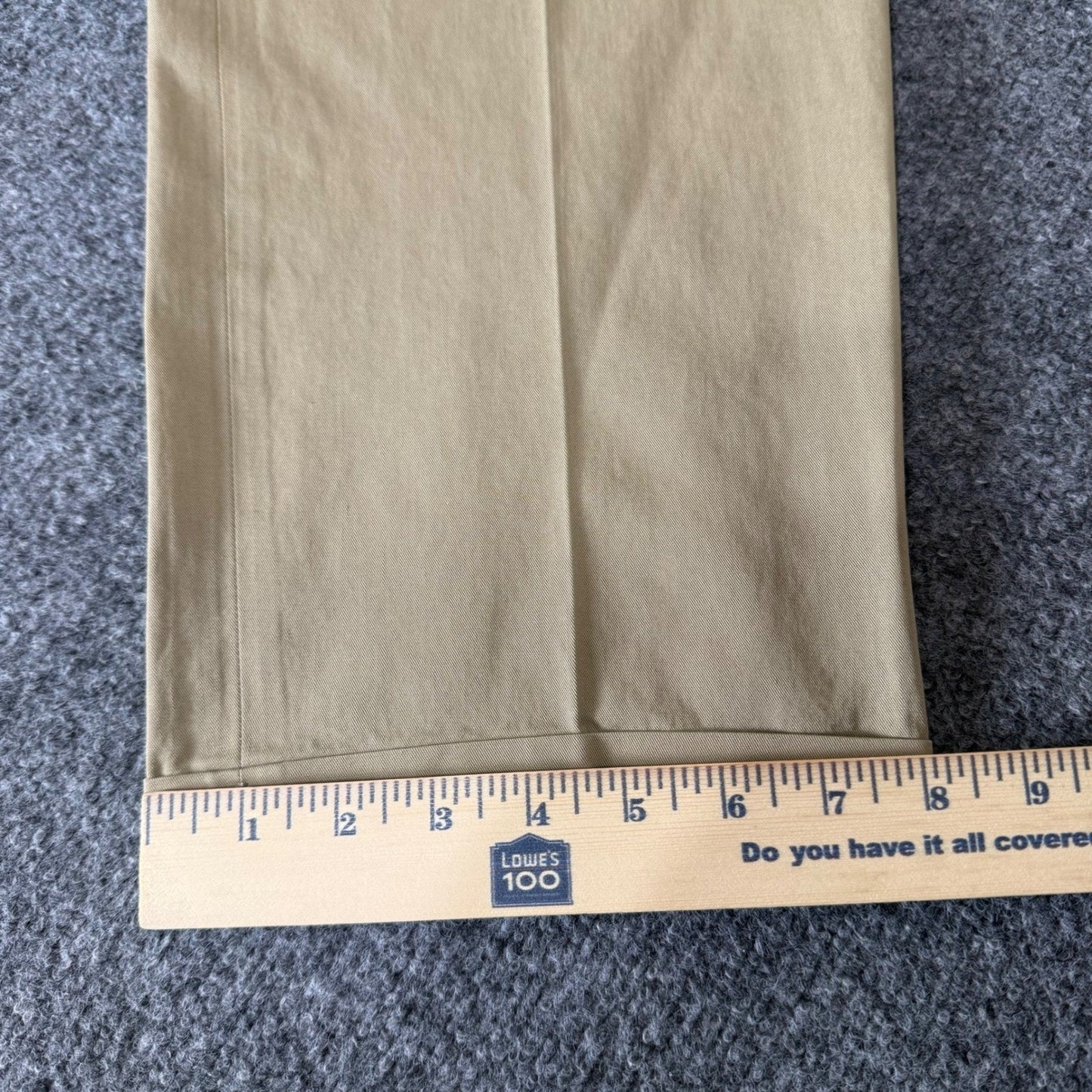 Faconnable Dress Pants Mens 34x30 Khaki Pleated Cotton Classic Business Casual