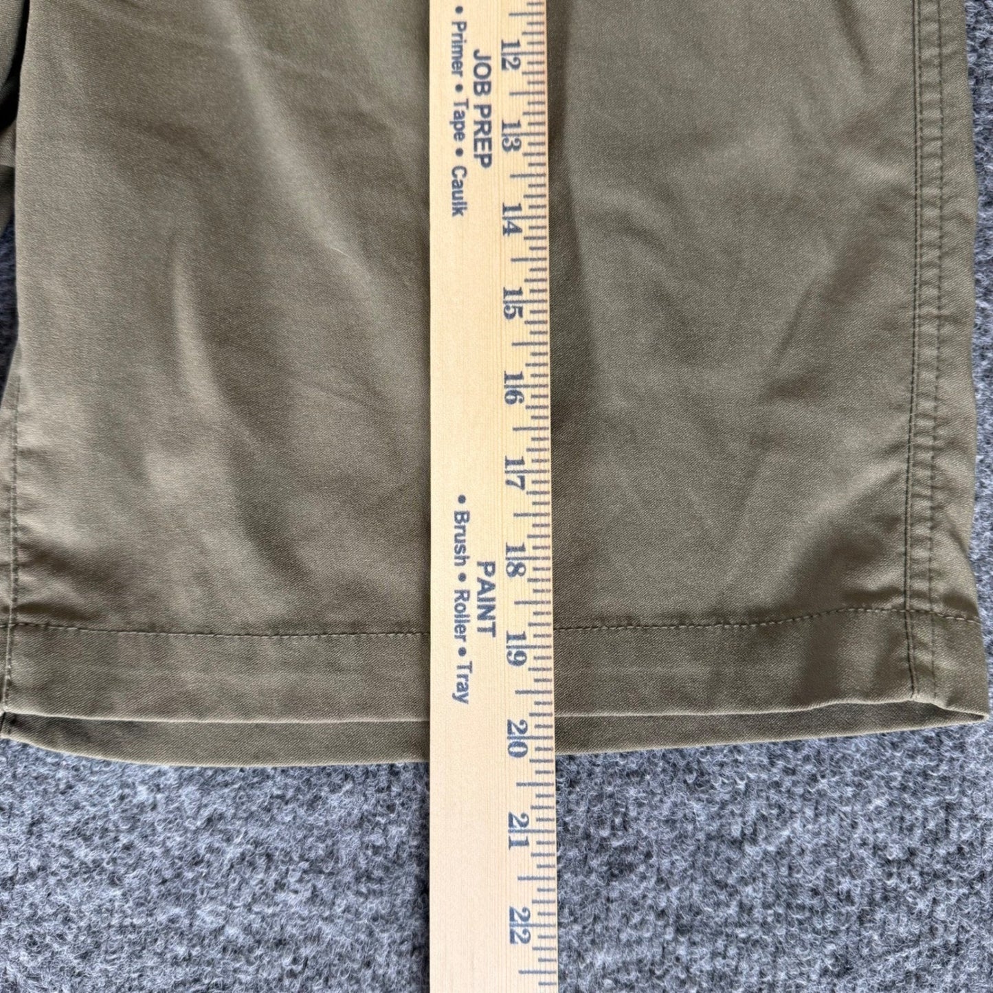 prAna Alameda Hiking Shorts Mens 38 Beige Chino 8" Outdoor Travel Stretch Trail