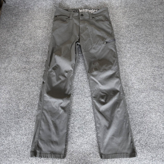 Wrangler ATG All Terrain Gear Mens Gray Cargo Pants 32x30 Hiking Outdoor Trail