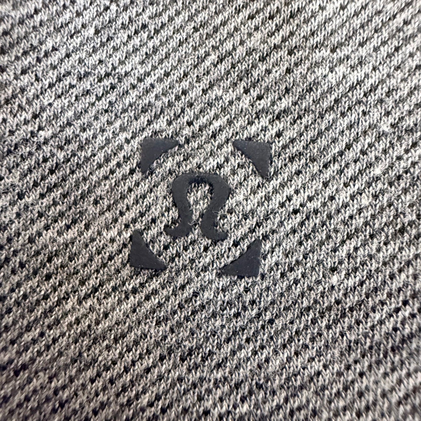 Lululemon Polo Shirt Mens Small Gray Short Sleeve Athletic Casual Performance