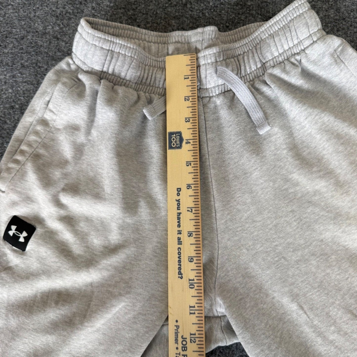 Under Armour Mens Small Gray Jogger Sweatpants Loose Fit Athletic Lounge Comfort