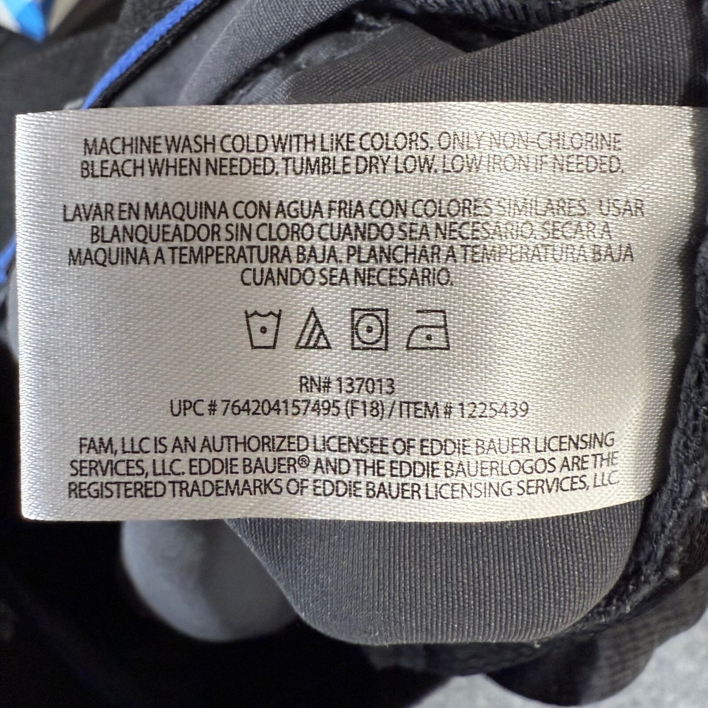 Eddie Bauer Adventure Trek Pants Mens 32x27 Gray Nylon Casual Outdoor Hiking