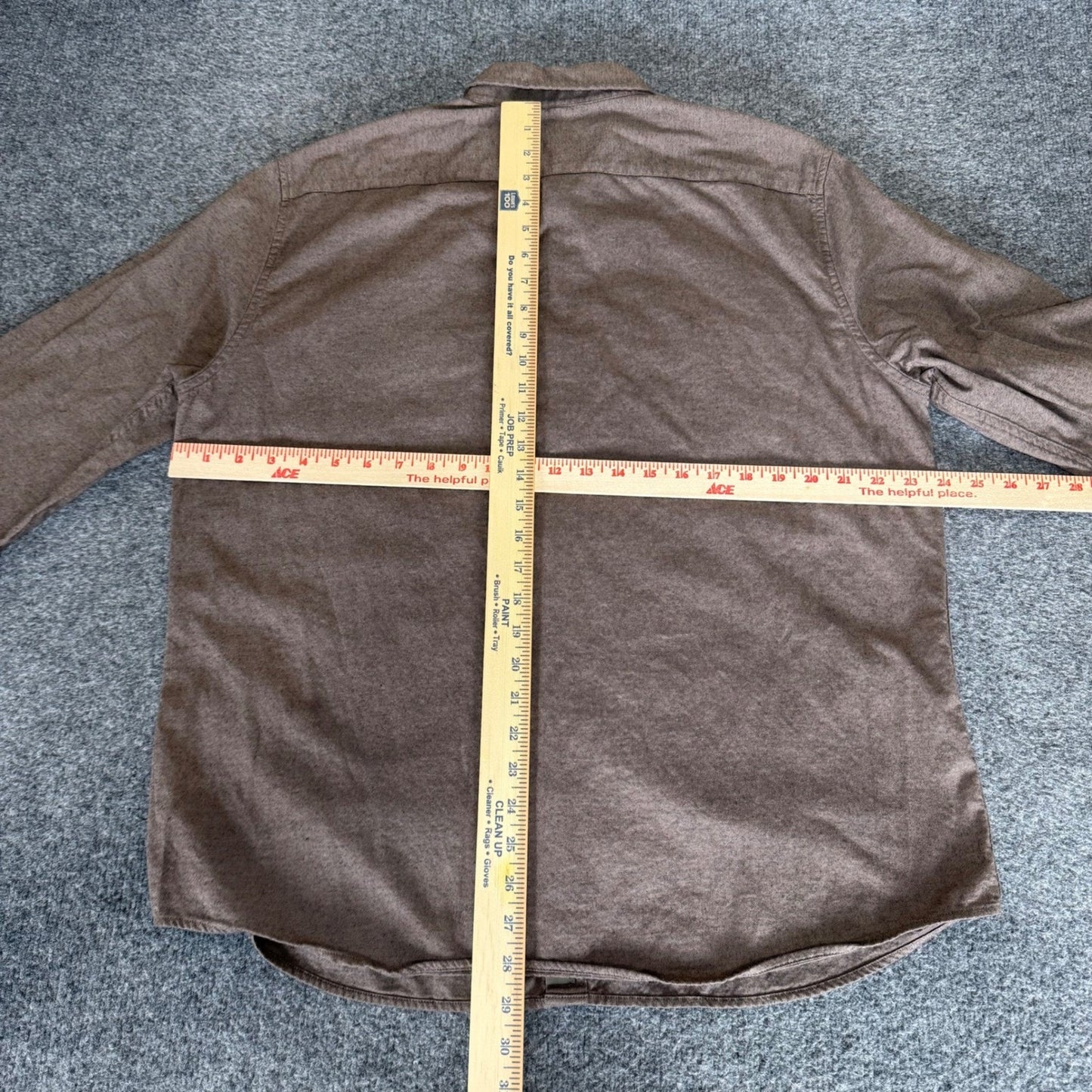 Banana Republic Mens XL Ultra Soft Flannel Shirt Brown Long Sleeve Slim Casual