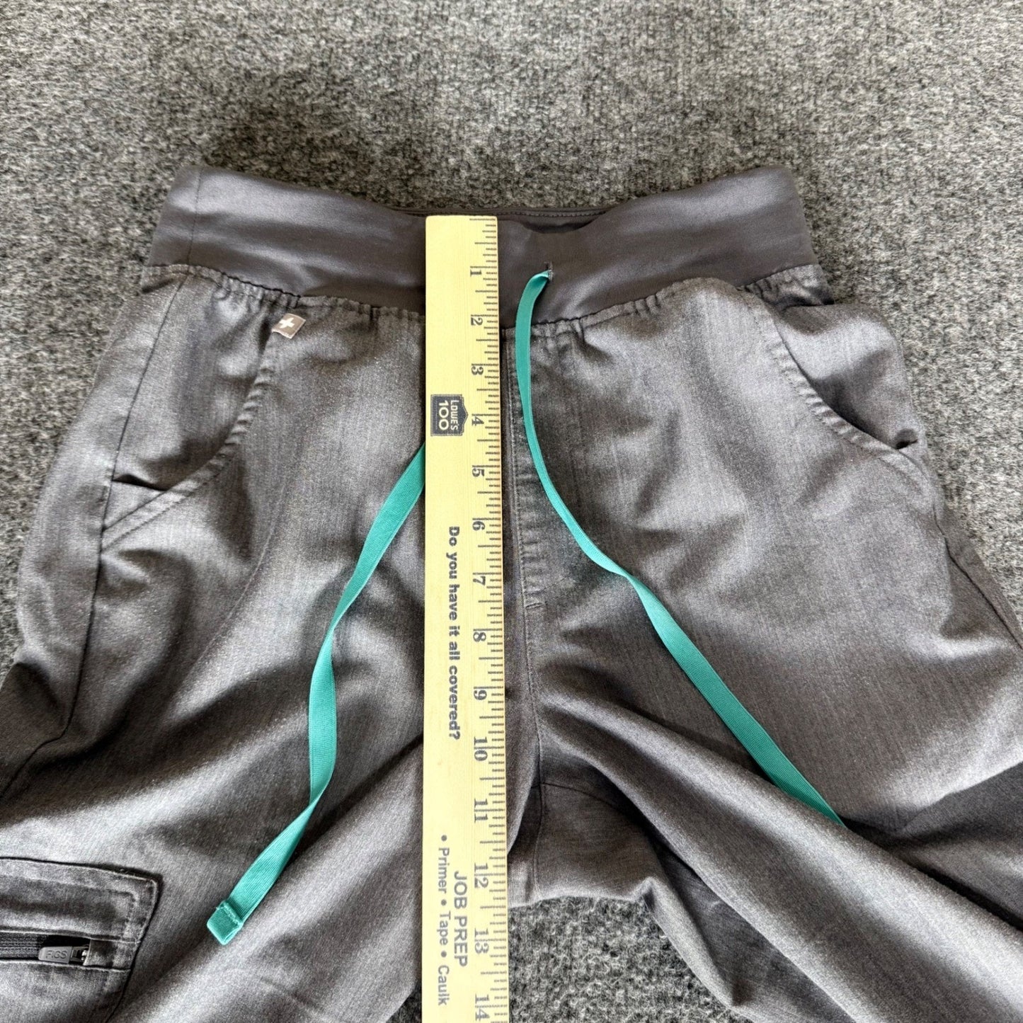 FIGS Zamora High Waisted Jogger Scrub Pants Womens XS Gray Uniform Nurse Doctor