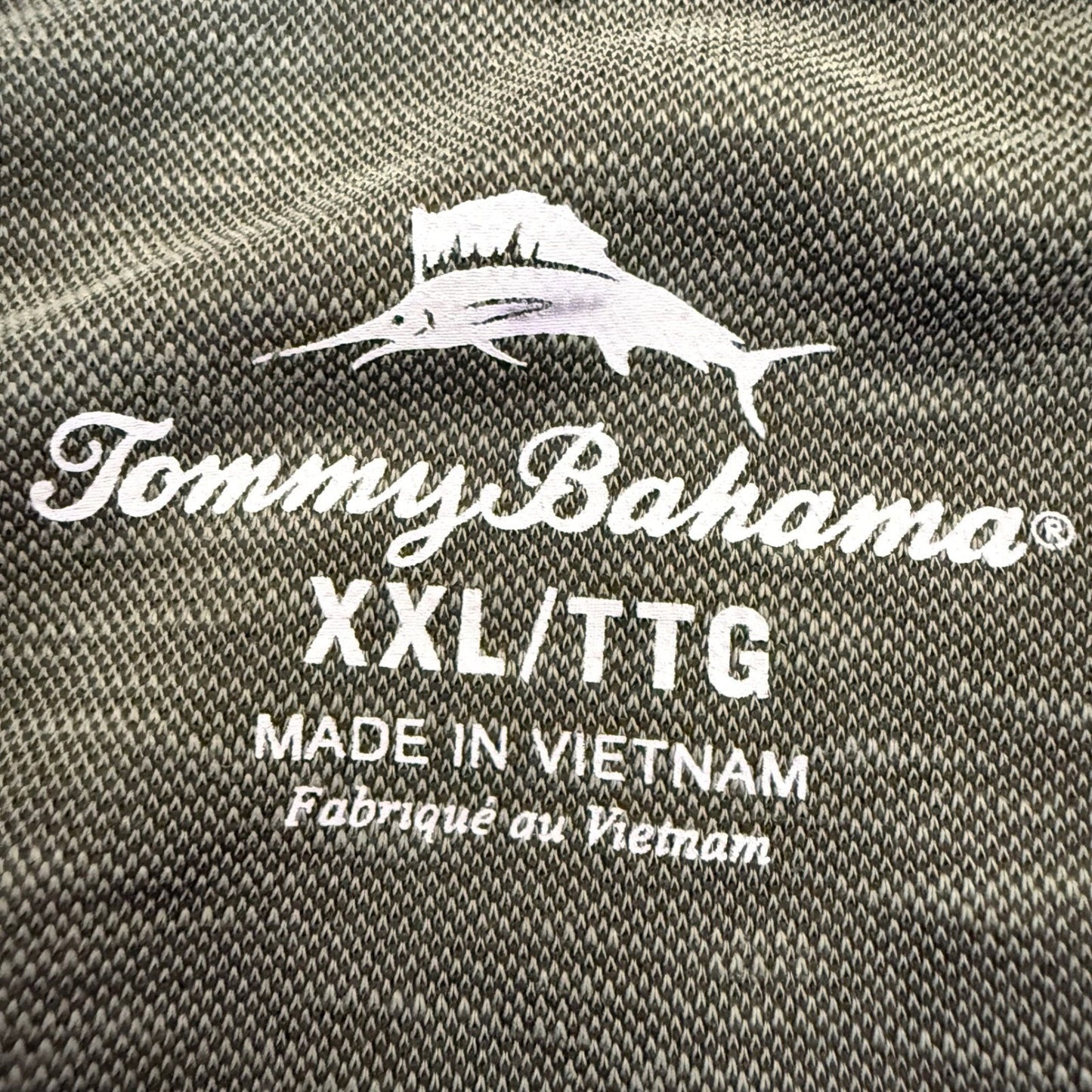 Tommy Bahama 1/4 Zip Pullover Mens XXL Green Modal Casual Comfort Long Sleeve