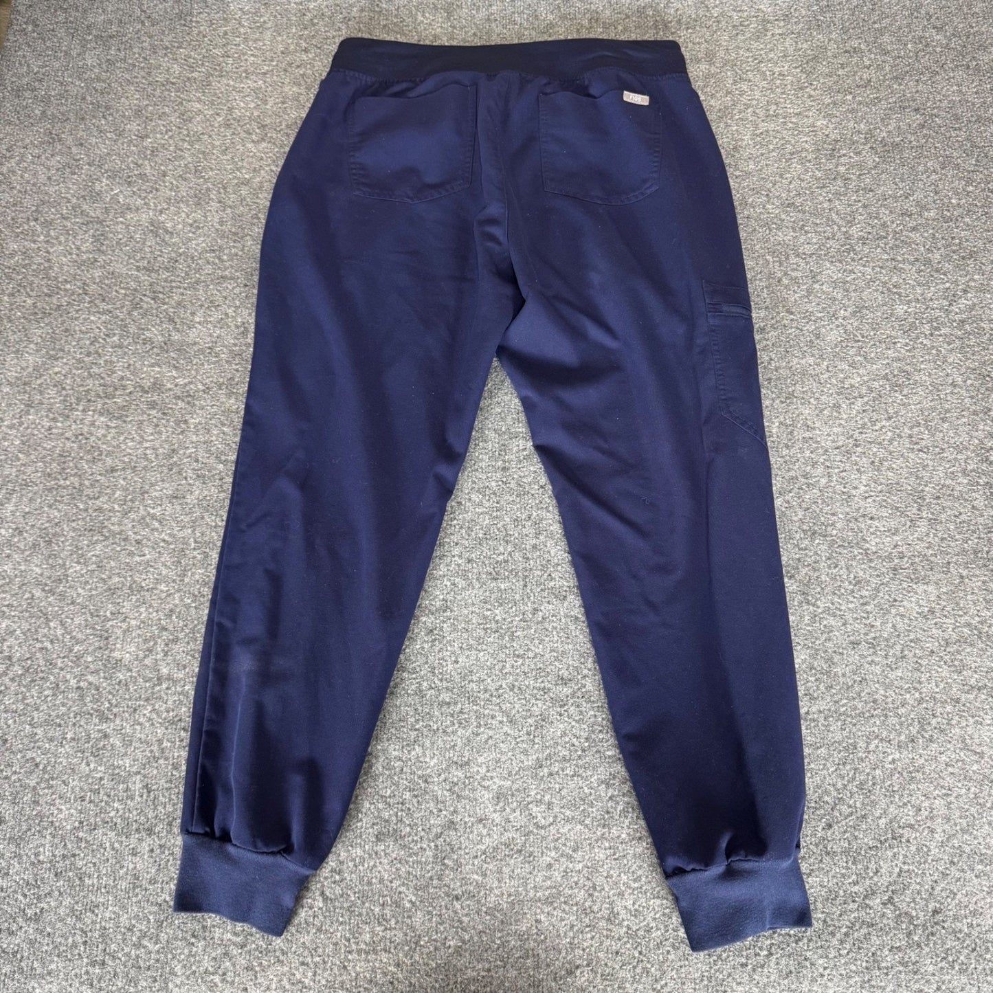 FIGS Zamora Scrub Jogger Pants Womens Medium Petite Blue Medical Doctor Uniform