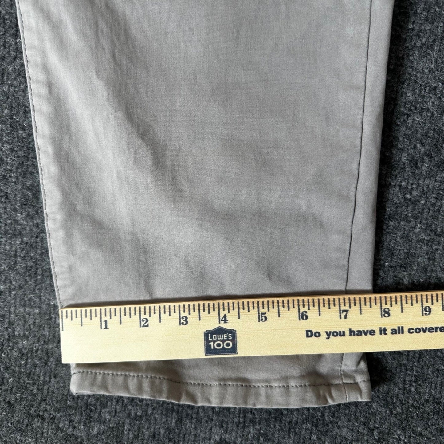 7 Diamonds Clifton Slim Straight Leg Pants Casual Chino Grey 38x30