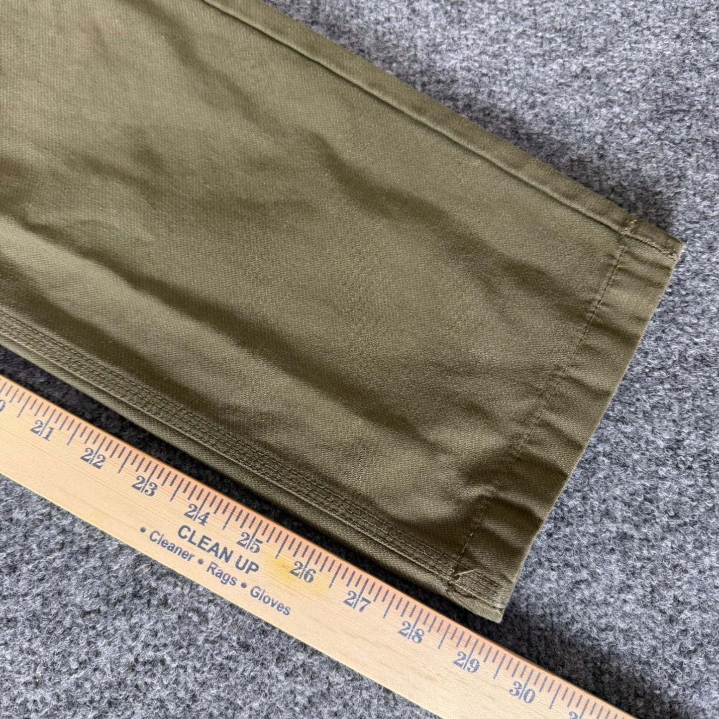 Vans Chino Pants Mens 32x29 Olive Green Skate Casual Straight Leg Cotton Stretch