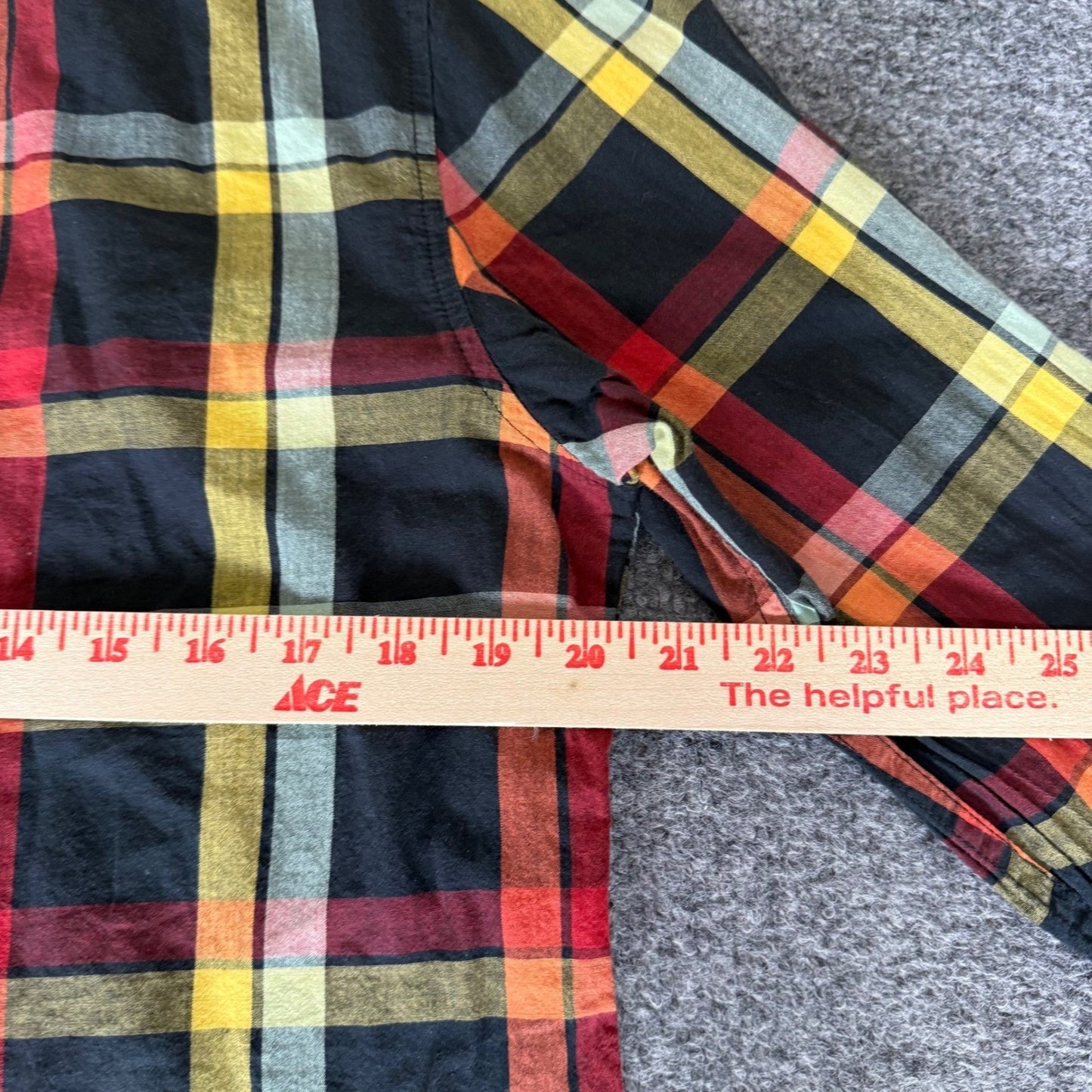 Vans Off The Wall Shirt Mens Medium Plaid Long Sleeve Button Up Skate Streetwear