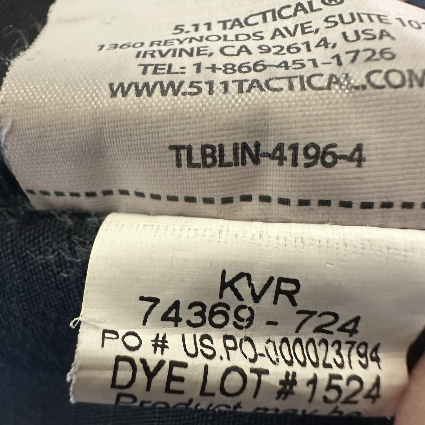 5.11 Tactical Pants Mens 37x30 Blue Taclite Pro Cargo Ripstop Mid Rise Adult