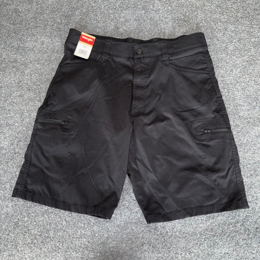 Wrangler Authentics Cargo Shorts Mens 36 Black Utility Casual Outdoor Everyday