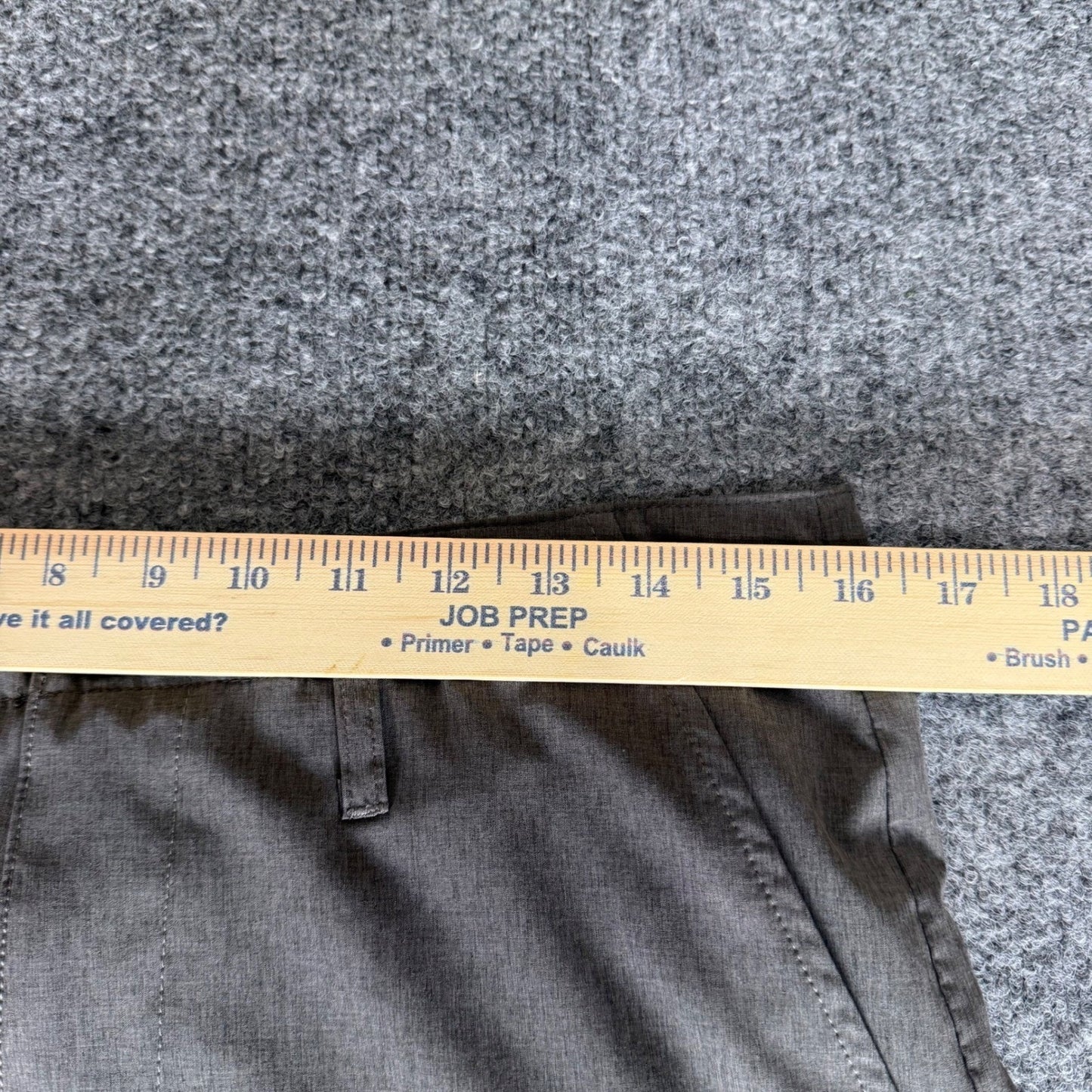 DIXXON Shorts Mens 32 Gray Flat Front Casual Shorts Lightweight Everyday Comfort