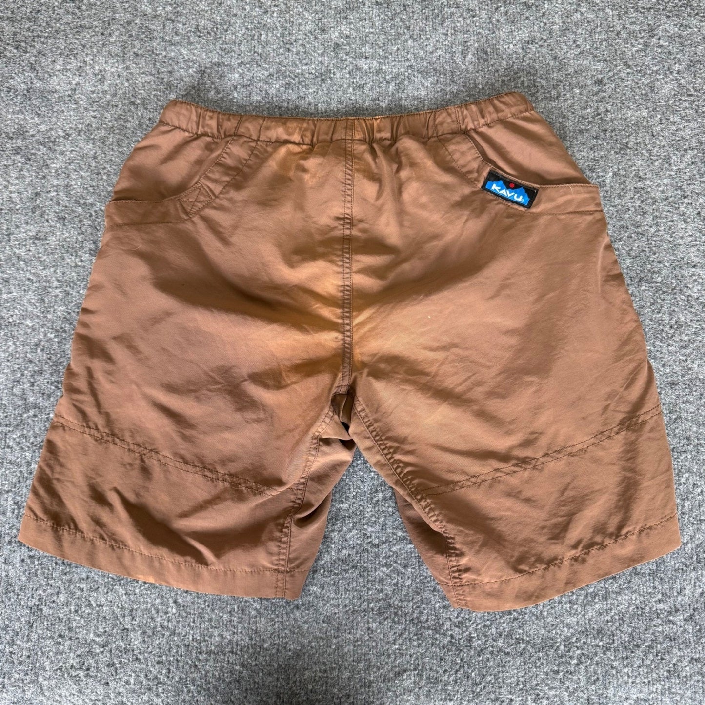 KAVU Hiking Shorts Mens Small Brown Outdoor Trail Quick Dry Active Trail Casual
