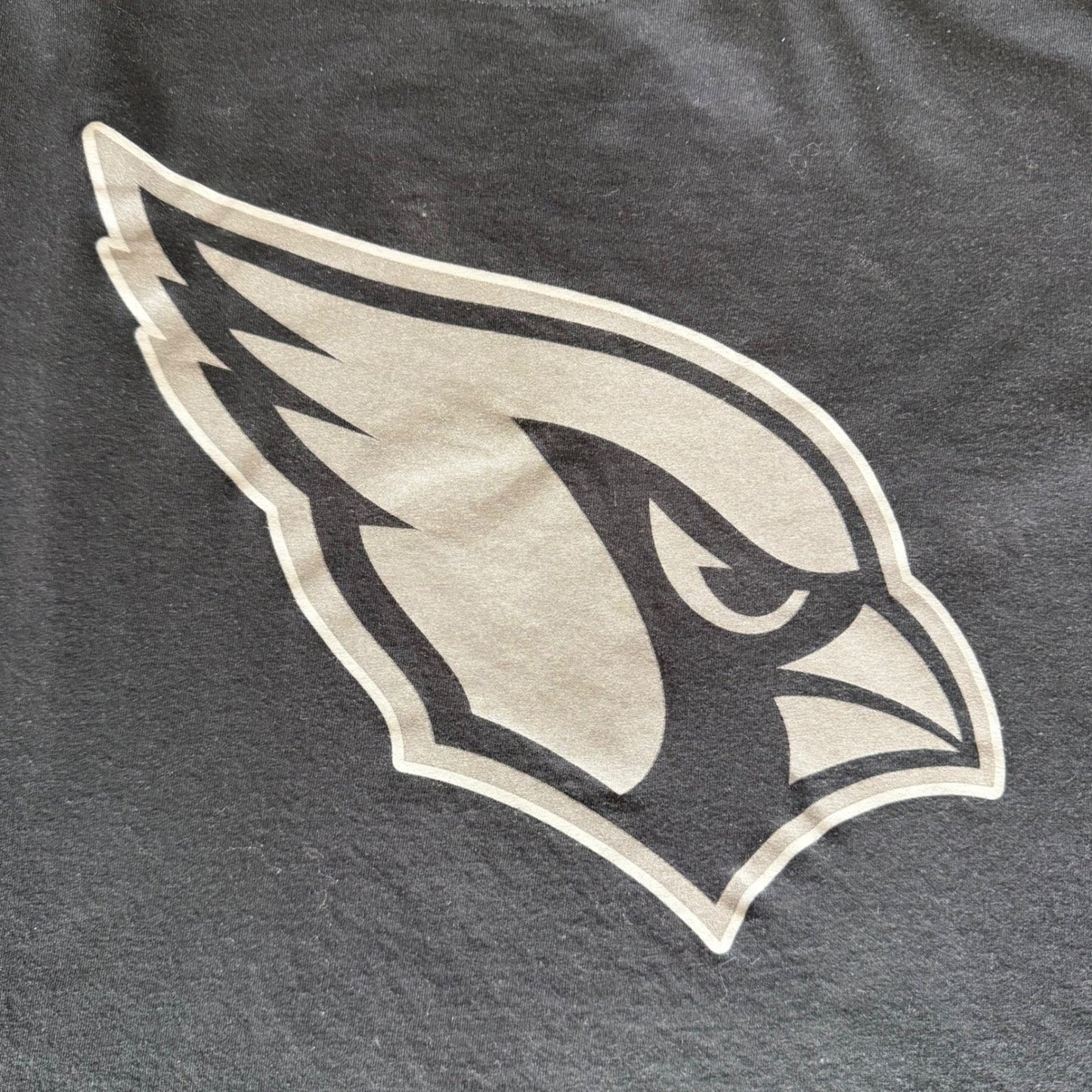 Nike Arizona Cardinals Mens XL Long Sleeve T-Shirt Black Silver NFL Graphic Tee