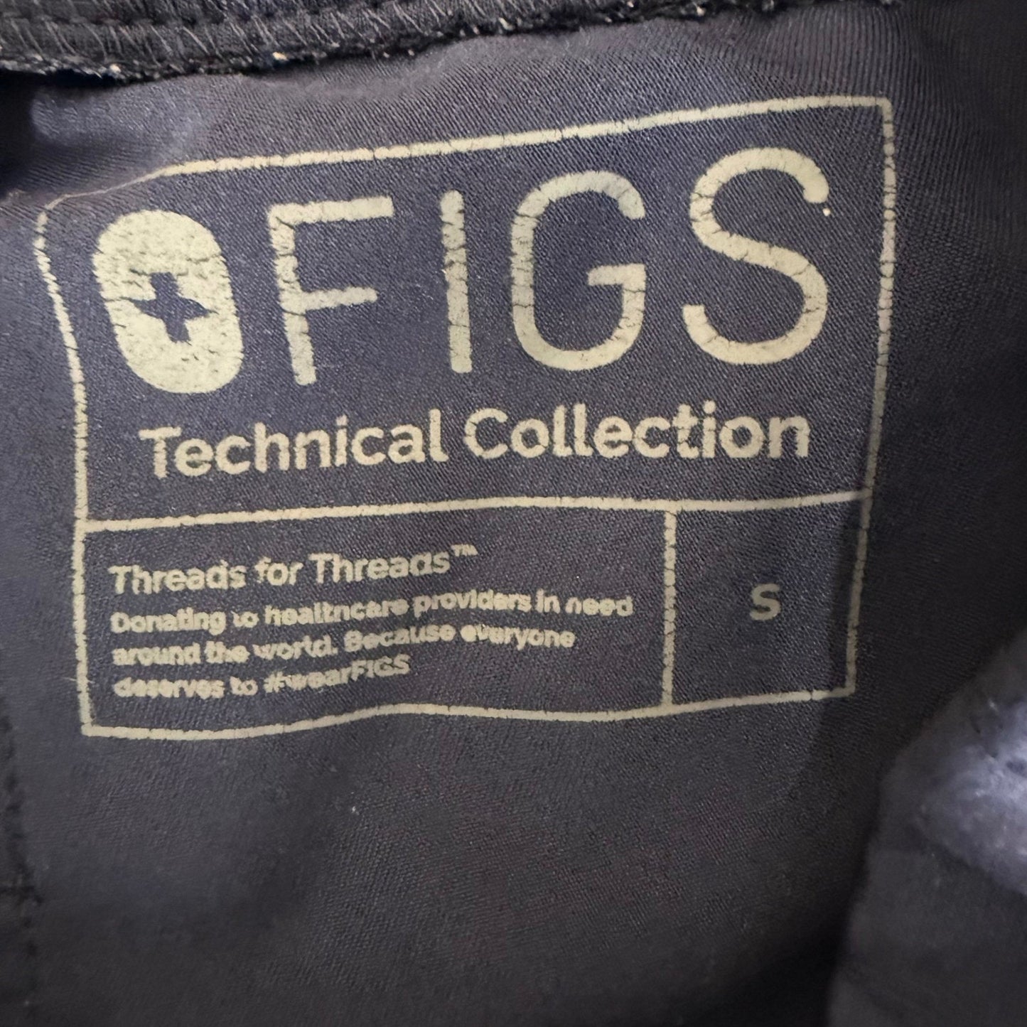 FIGS Zamora Jogger Scrub Pants Womens Small Navy Blue Medical Stretch Uniform