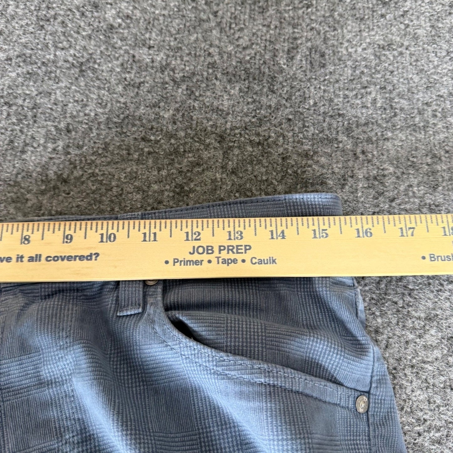 AG Adriano Goldschmied The Tellis Modern Slim Blue Glen Plaid Pants 31x34 Mens