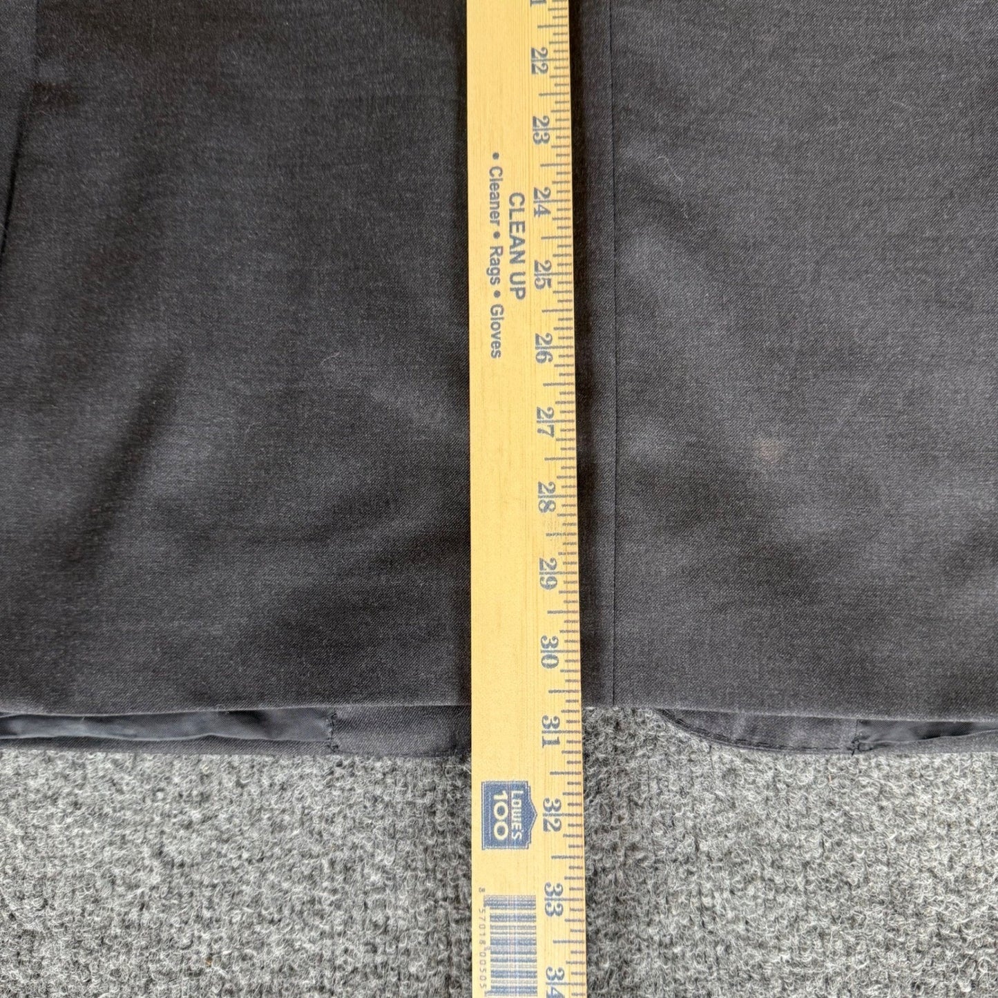 Hickey Freeman Loro Piana Tasmanian Super 150's Blazer Mens 46R Gray Wool Coat