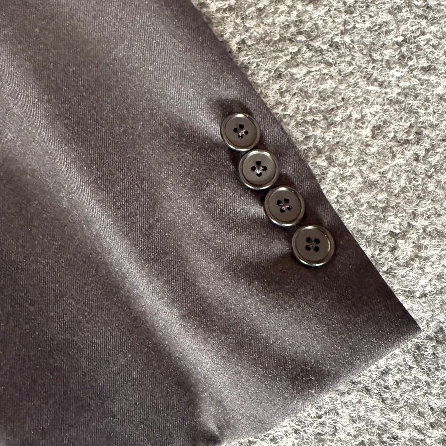 Hickey Freeman Loro Piana Tasmanian Super 150's Blazer Mens 46R Gray Wool Coat