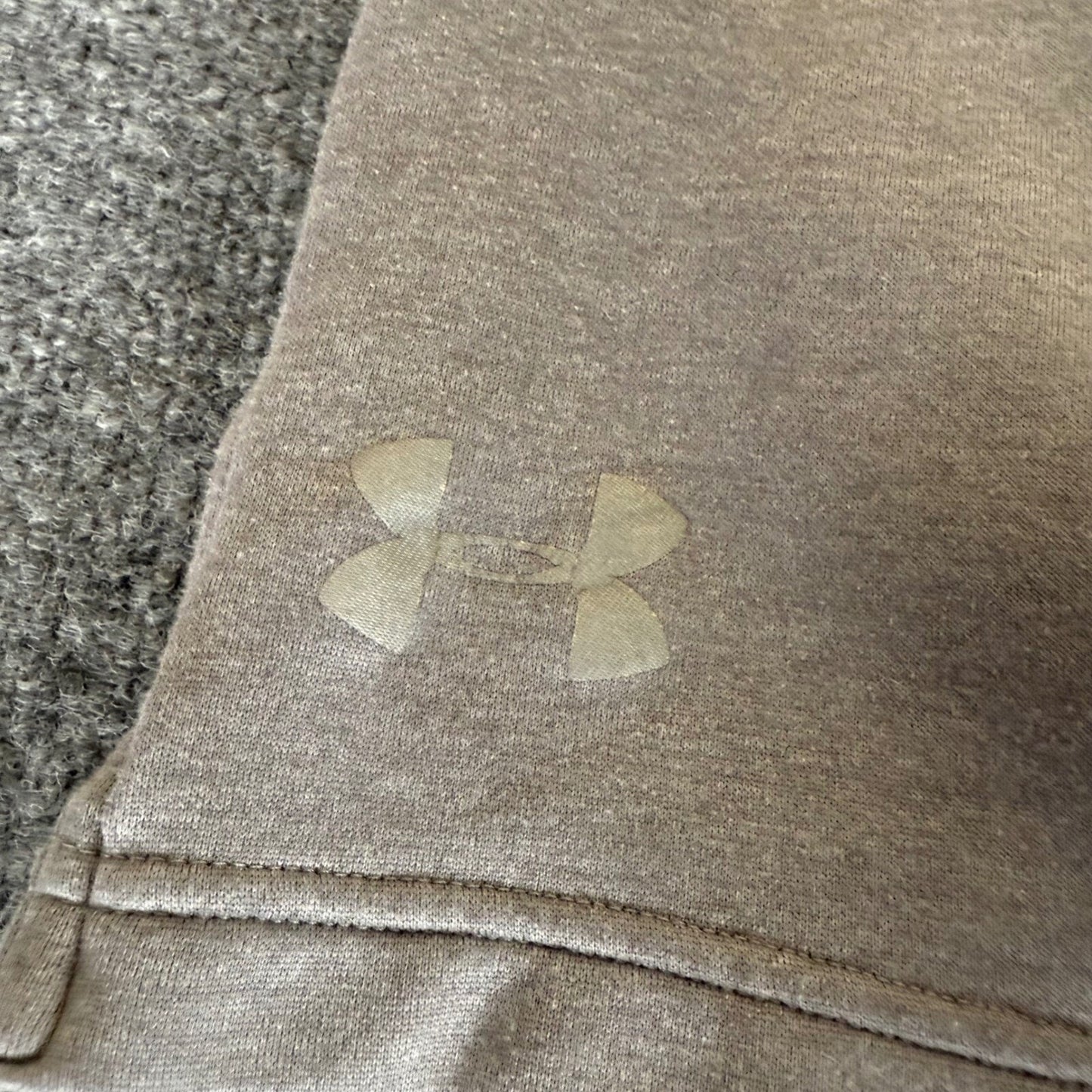 Under Armour Athletic Shorts Lounge Fleece Gym Activewear Gray Mens Large 32x9