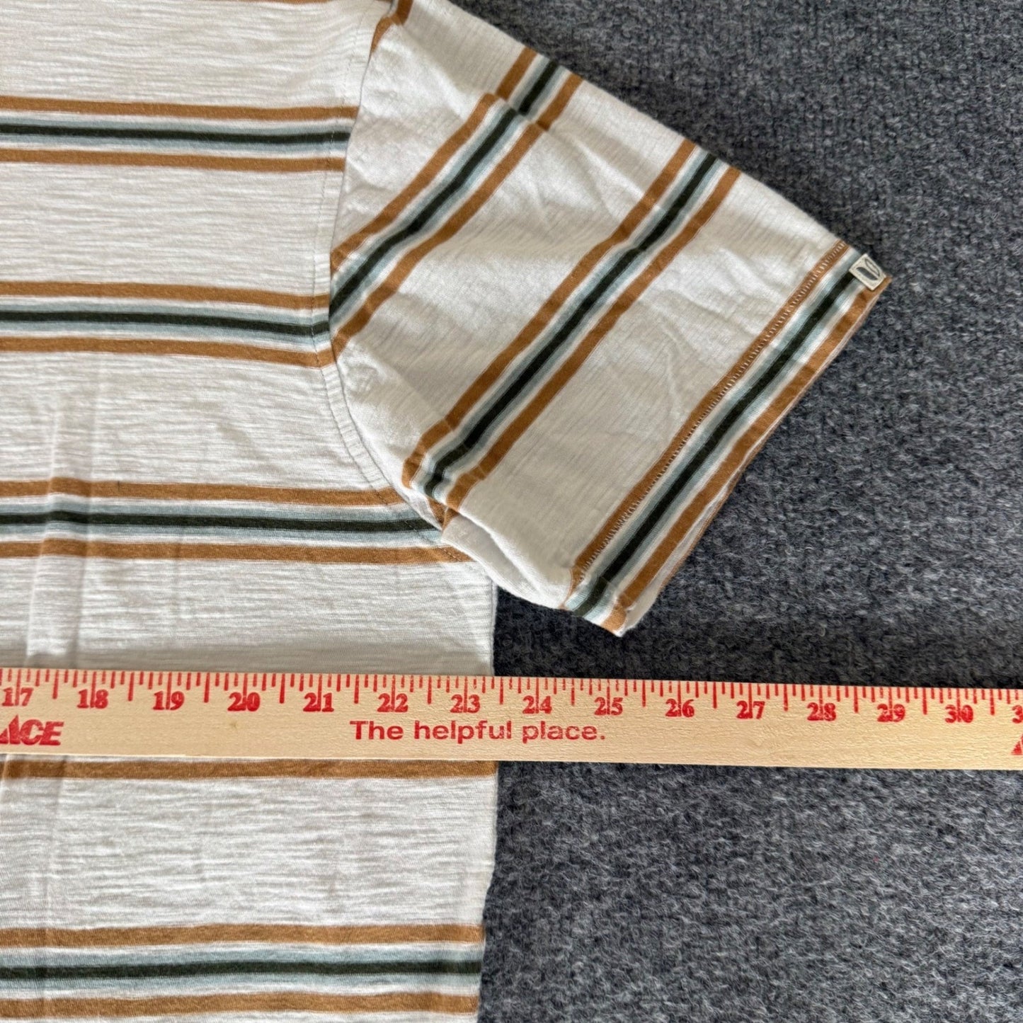 Linksoul Mens XL Striped Cotton Polo Shirt Golf Casual Short Sleeve Soft Classic