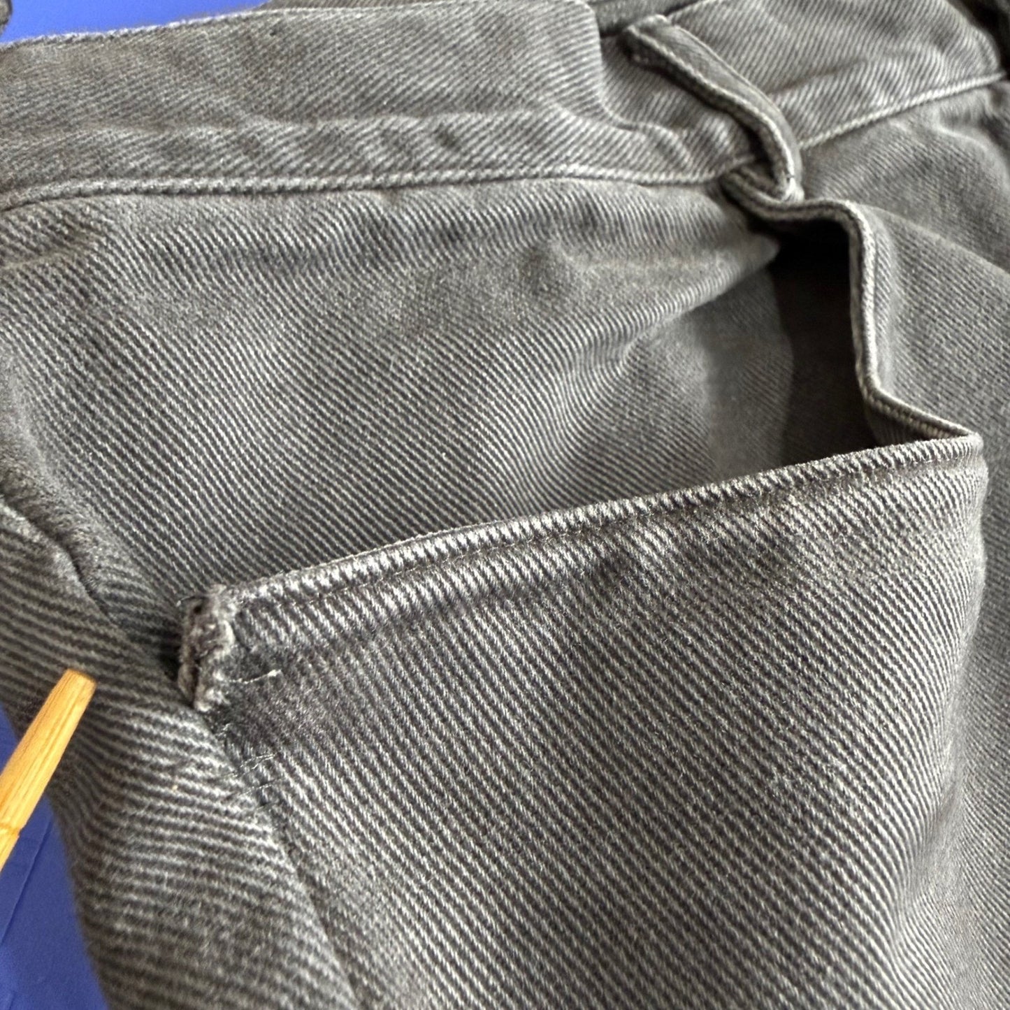 Alex Crane Jeans Mens 32x29 Gray Button Fly Sustainable Minimalist Casual Denim