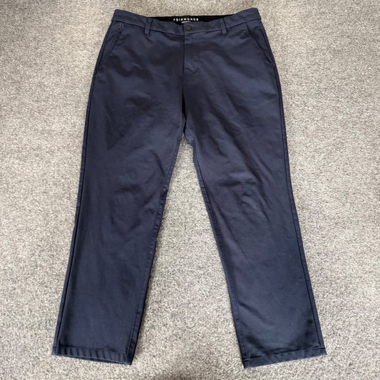 7 Diamonds Infinity Mens Chino Pants Navy Blue 32x30 (Fits 32x26) Stretch Casual