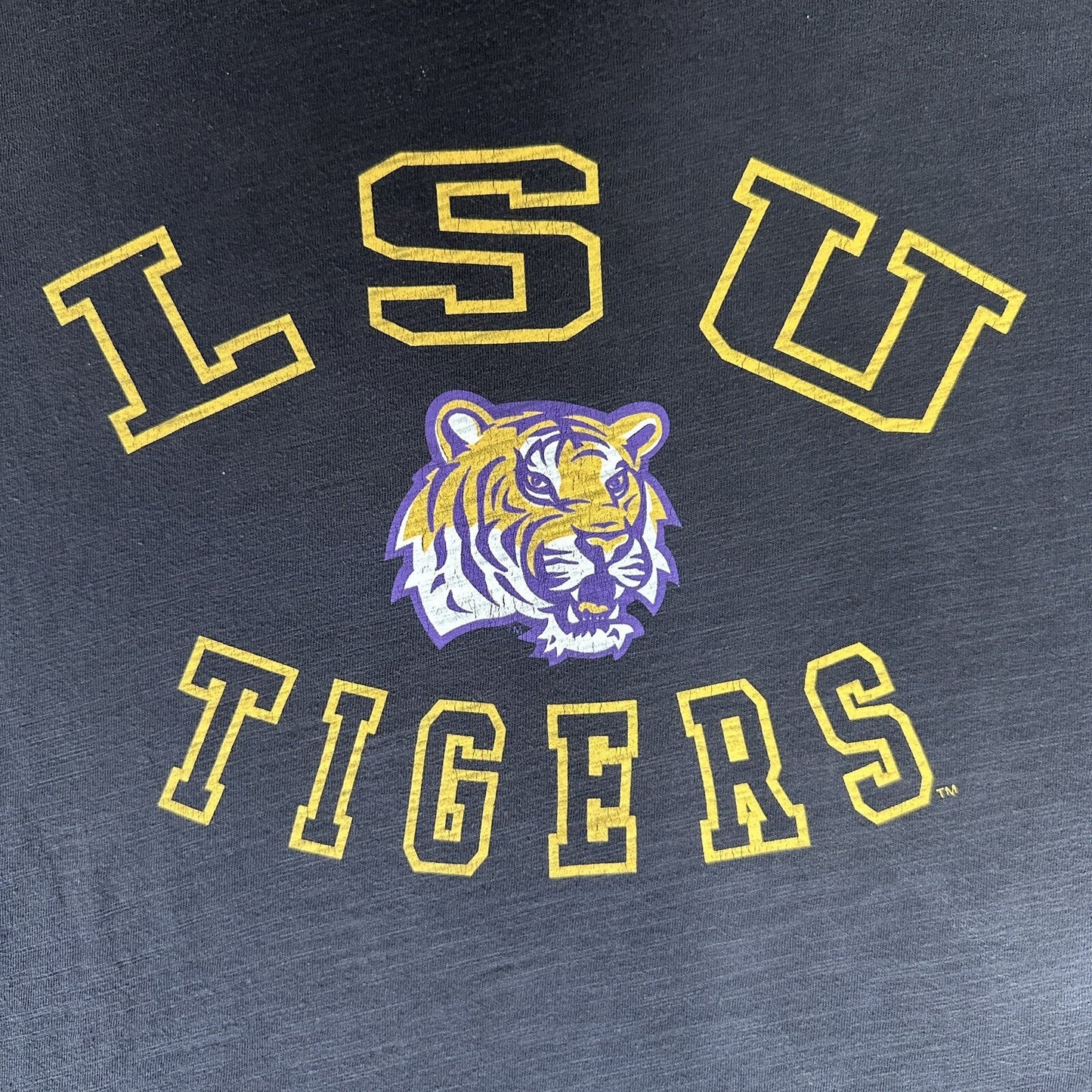 LSU Tigers T-Shirt Mens 2XL Grey Long Sleeve Short Sleeve Football Cotton Adult