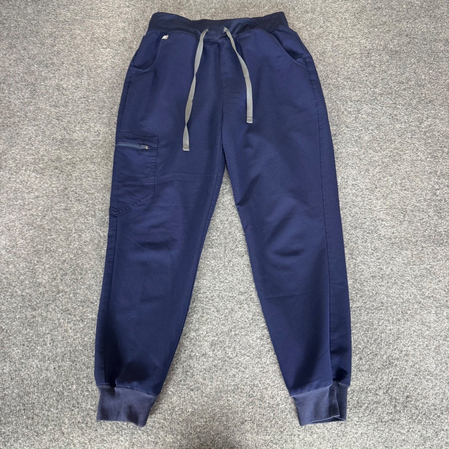 FIGS Zamora High Waisted Jogger Scrub Pants Navy Blue Women Small Petite Uniform